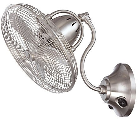 Litex CWF18BNK3 Le Clerc's Wall Ceiling Fan with Aluminum Blades, 18-Inch by Ellington