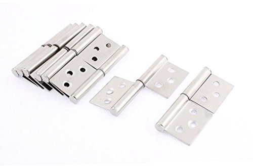 Sourcingmap Cupboard Door 360 Degree Rotating 3 Inch Long Flag Hinges 8 Pcs