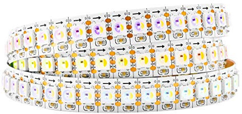 BTF-LIGHTING RGBW RGBWW Warmes Weiß SK6812 (ähnlich WS2812B) 1m 144LEDs/Pixels/m Individuell adressierbar Flexibel 4 farbe in 1 LED Traumfarbe LED Streifen Nicht wasserdicht IP30 DC5V