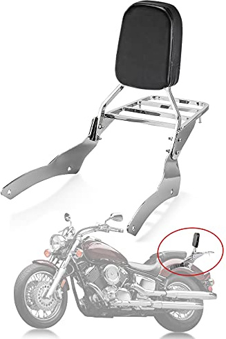 8.6 Moto Sissy Bar Dossier avec Porte-Bagages pour V Star 650 Classic