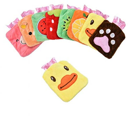 Zonfer 10pcs Mini-wärmflasche Weichem Plüsch-Abdeckung -Hand Feet Warmwasser-Beutel (gelegentliche Farbe)