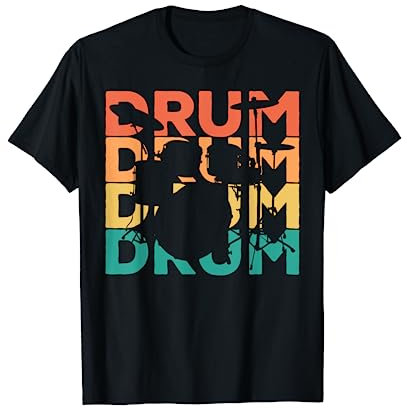 Retro Vintage Drums Geschenk für Drummer & Schlagzeuger T-Shirt