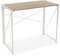 Versa Jack Schreibtisch für den Computer, Arbeitstisch Kompakter Tisch Büro, Klappbar, Maßnahmen (H x L x B) 74 x 45 x 90 cm, Holz und Metall, Farbe: Weiß