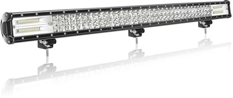 Willpower 39 Zoll LED Arbeitsscheinwerfer Bar 540W 12V 24V Flutlicht Spotlight Lightbar Zusatzscheinwerfer für Auto Offroad Traktor SUV UTV ATV