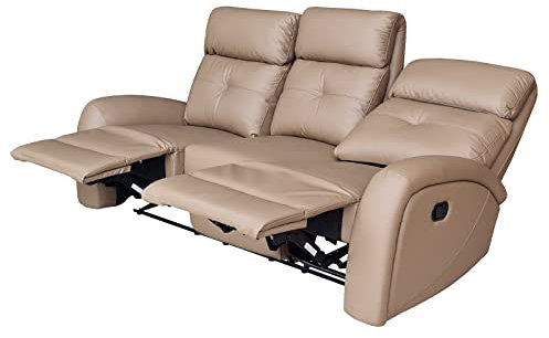 Mapo Möbel Voll-Leder Fernsehsofa Relaxsofa 3-Sitzer 5130-3-1106