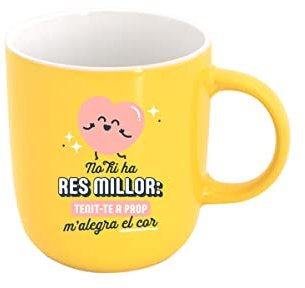 Mr. Wonderful WOA2313077CAZ0 Taza, Cerámica, Amarillo
