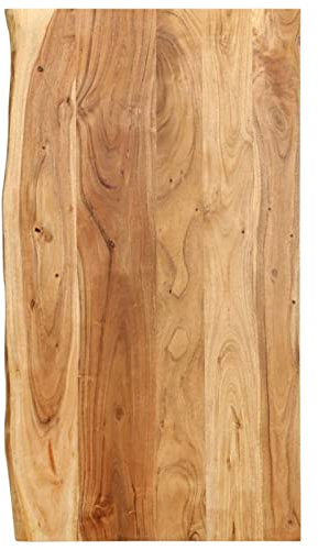 ZHOUMIN Comptoir pour meuble de toilette, planches en bois, comptoir cuisine en bois, planches de table, comptoir de salle de bains, bois massif Acacia 100 x 55 x 2,5 cm