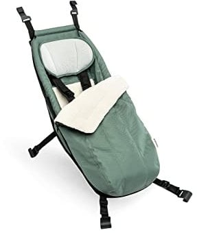 Croozer Unisex – Erwachsene BABYSITZ Winter-Set Jungle Green Nanna Bag Kit Für Trailer, Grau, Einheitsgröße für alle