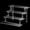Janaden Espositore Acrilico Trasparente a 4 Scalini, Vetrinetta Display per Profumi, Action Figures, Collezione, Cupcake, Dessert - Plexiglass