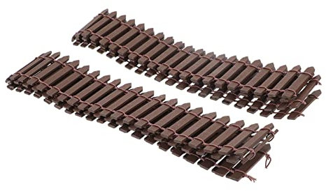 Levemolo 2 Stk Mini-zaun Kleiner Holzzaun Weißes Dekor Gartenzaun Aus Holz Lattenzaun Selber Machen Landschaftszaun Gartenzaun Holz Weiß Außenzäune Baby Kampferholz Pflanze Draussen