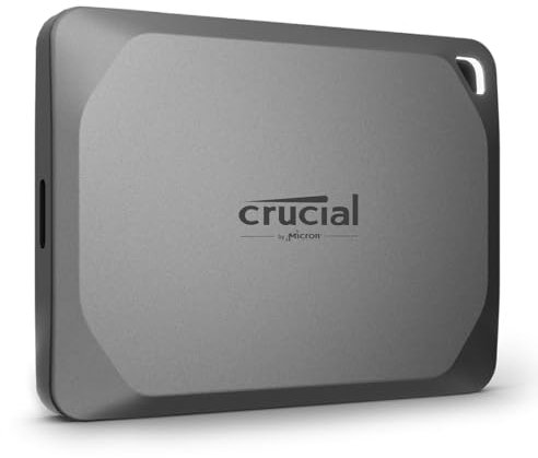 Crucial X9 Pro 4TB Portable SSD Festplatte, bis zu 1050MB/s Lesen/Schreiben, Wasser- und Staubgeschützt (IP55), Externe SSD, USB-C 3.2 - CT4000X9PROSSD902