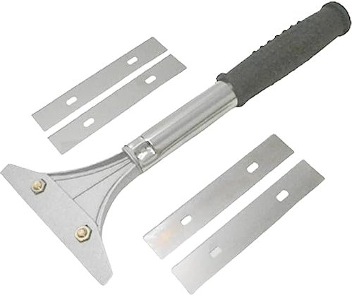 YUTAN 4 Heavy Duty Wall Non Slip Soft Grip Scraper Tool - Effortless Removal of Wallpaper, Floor Tiles, and Stubborn Materials - Durable and Ergonomic Design