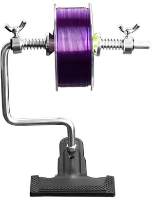 POFET Fishing Line Spooler Fishing Reel Spooling Station with Suction Cup and Clip Dual Purpose Adjustable Protable Stable for Fishermen Fishing Accessories