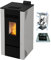 Stufa a pellet ventilata ALIDA 9 stagna 8,74 Kw Bianca 4 Stelle 83,7 m2 riscaldabili (Stufa + Kit Canalizzazione + Modulo Wifi)