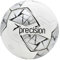 Precision Fusion FIFA Basic Training Ball, All-Weather, IMS Certified, Official, Highly Durable, 3.5mm Eva Foam, White, Silver, Black, Size Ball 4