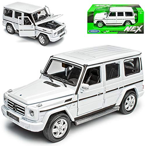 Welly Verzogene Fahrertür Mercedes-B G-klasse Weiss W460 Ab 1979 1/24 Modell Auto