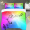 Noten und Notenschlüssel Bettwäsche 155x220 Musik Bettwäsche-Sets, 3D Microfaser Bettbezug 3Teilig Duvet Cover mit Reißverschluss und 2 Kissenbezug 80x80cm
