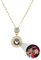 MMXX Personalisierte Projektion Halskette mit Bild im Inneren für Frauen 925er Sterling Silber Foto Halskette Bild Versteckte Gedenkkette Ich Liebe Dich 100 Sprachen (H2: Gold)