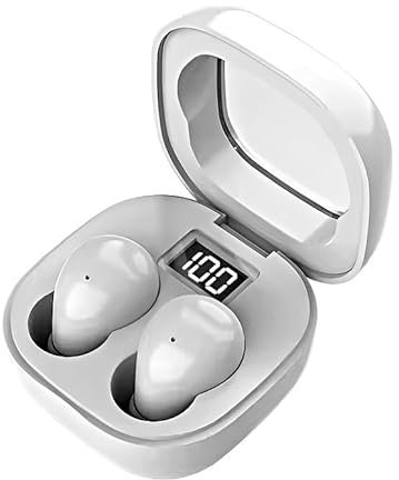 Generic Invisible Wireless Mini Earphones For Sleeping Bluetooth 5.3 Earpiece Small Sleep Earbuds Stereo With Charging Case (White)
