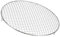 GLOKUUCA Rundes Grillrost – Edelstahl-Grillnetz mit Beinen, passend zum Kühlen, Backen, Dämpfen – Kreuzdraht-Grillrost – (33 x 2 cm, silberfarben)