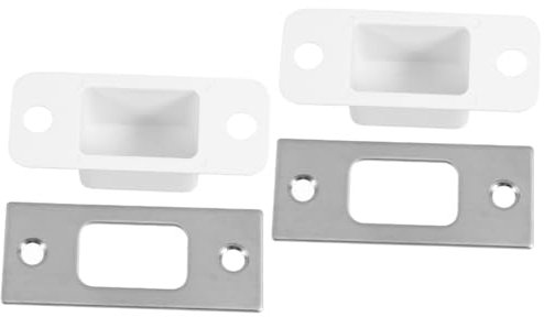 ARTIBETTER 2 Sets Stainless Steel Door Latch Deadbolt Reinforcement Plate Deadbolt Installation Door Strike Plate Door Latch Plate Door Knob Plate Deadbolt Cover Plate Door Kick Plate
