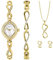 Sekonda Dress Gift Set Ladies 18mm Quartz Watch in Gold with Analogue Display, and Gold Alloy Strap 49057
