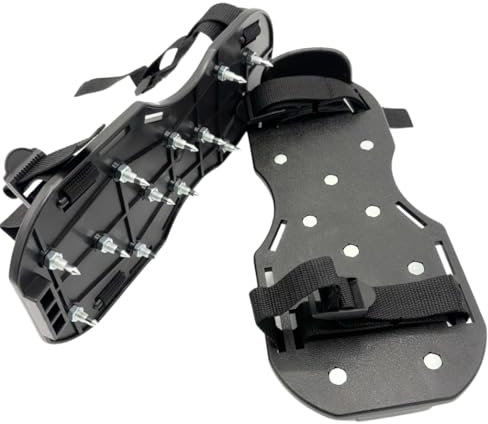 Nagelschuhe für Ausgleichmasse – 1 Paar Universal Estrichschuhe mit 25mm Spikes – Stachelsohlen für Epoxidharz, Bodenbeschichtungen & Ausgleichsmasse