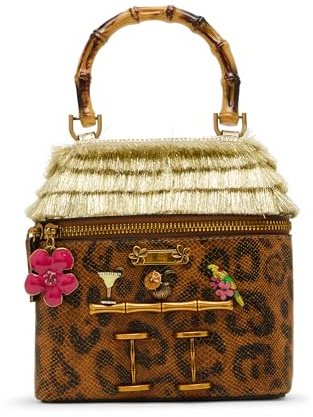 Betsey Johnson Damen Bar Bag Tiki Chic Bartasche, Leopard