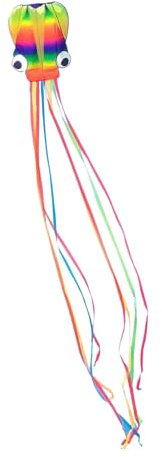 Rainbow Octopus Kite, riesiger Kite Rainbow - Riesige Flyer -mit Langen Schwänzen - Eltern-Kind-Interaktives Spielzeug für Gras, Stadtplatz, Park, Campingplatz
