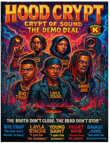Hood Crypt : Crypt Of Sound The Demo Deal Issue 1: A Horror Comic of Cursed Beats, Haunted Streets, and the Afterlife Rap Battle (Hood Crypt Sound Of Crypt)