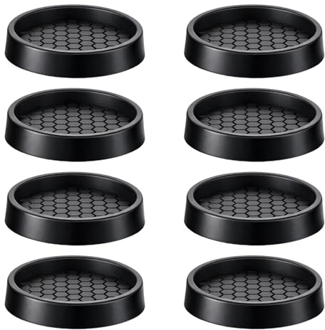 8er Set Gummi Möbeluntersetzer 5 cm Rund, Stuhlbeinkappen Rund rutschfest,Möbeluntersetzer für Schwere Möbel, Boden SchutzMöbel Untersetzer für Stühle Sofas Tische