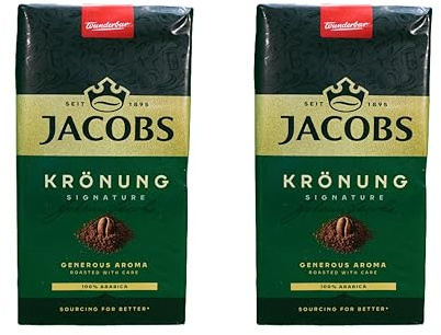 Jacobs Kronung Ground Coffee, Pack of 2- 17.6ounces by Jacob's