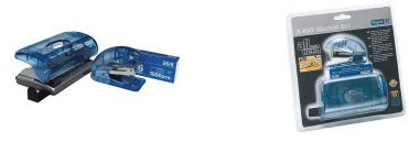 Rapid Set Locher Heftgerät, 3teilig, tansparent blau