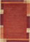 -LUXOR- living Teppich Wolle Manali, Nepalteppich, Kurzflor, handgeknüpft, Bordüre Wollteppich, für Schlafzimmer und Wohnzimmer, 120 x 180 cm Rot