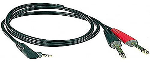 Klotz Y-cable, 2 m, jack, 3,5 Angled Ay5A0200