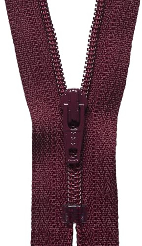 YKK Coil Zip, No. 527 Dark Wine, 51 cm Length