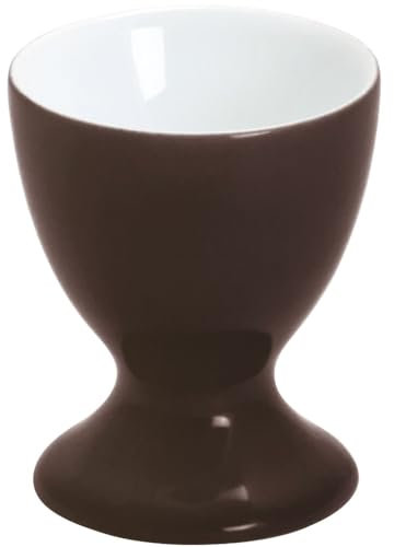 KAHLA 207401A72605X Pronto Colore Eierbecher mit Fuß Chocolate Brown|brauner Eierhalter aus Porzellan
