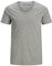 Jack and Jones Basic V-Neck Short Sleeve Men's T-Shirt Light Grey Melange Medium