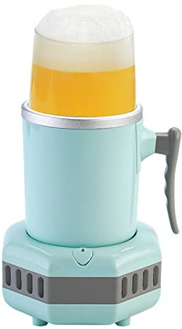 Iced Beer Wine Beverage Electronic Bottle Chiller, Beverage Instant Cooler, Desktop Fast Cooling Fridge Car Bottle Cooler For Home Travel(Blue)