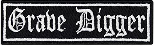 GRAVE DIGGER, Heavy Death Metal Biker Rocker Punk Aufnäher Patch Badge