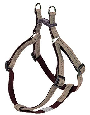 Nobby Geschirr Soft Grip, beige/Chocolate Brust: 40/56 cm, B: 15 mm, 1 Stück