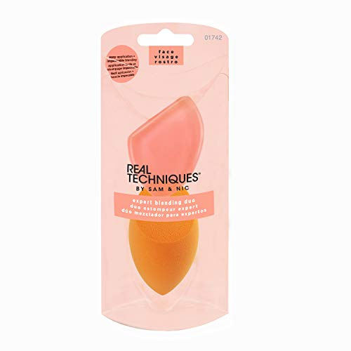 Real Techniques Expert Blending Duo Make-up-Schwamm und Applikationsfläche (Verpackung und Farbe können variieren)