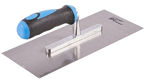 pro user Pro User BB-TR275 Steel Plastering Trowel with TPR Handle, Silver