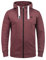 !Solid SDBenn High Neck Herren Zip-Hoodie Sweatjacke Kapuzenjacke Hoodie mit Kapuze Reißverschluss Kängurutasche Baumwollmischung Regular fit, Größe:L, Farbe:Wine Red Melange (8985)