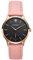 Kistanio Stratolia Damenuhr mit Lederarmband Analog Saphirglas Rose Schwarz STR-31-009