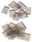 B Baosity 20x Peigne à Cheveux en Métal Accessoire Cheveux Femme Rétro Bronze