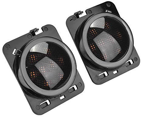 KIMISS 1 Coppia di Indicatori di direzione per parafango 12V LED Luce Laterale Adatta