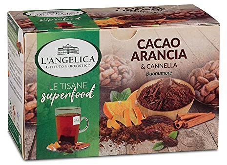 L'Angelica Tisana Cacao, Arancia e Cannella, 18 filtri