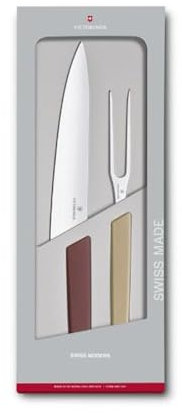 Victorinox Swiss Modern, Set of Paring Knives, Set of 2, Extra Sharp, Stainless Steel, Robust Plastic Handle, Multicolored