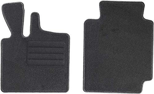 TEXER Textil Fußmatten Passend für Smart Fortwo I Bj. 1998-2007 ANTHRAZIT